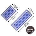 thumbnail image 2 of UNIWELL 2-Pack Anti-Skid Kitchen Rugs and Mats for Home Floor and Living Room 17"x30"+17"x47" blue, 2 of 6