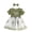 Green, variant on Newborn Girls Princess Dress Outfit 3M 6M 12M 18M 24M Short Sleeve Crew Neck Bow Flower A-line Romper Dress with Headband Sweety Girls Clothes