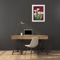 thumbnail image 3 of Schweser, Gertrud 14x18 White Modern Wood Framed Museum Art Print Titled - Calla on burgundy II, 3 of 4