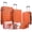 Orange, variant on 9 Piece Luggage Sets, Hard 20 24 28 inch Luggage with 6 Pieces Organize Bags Travel Suitcases Sets with Wheels, Rose