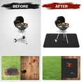 60*42in grill mats for outdoor grill，Large Under Grill Mat for Outdoor