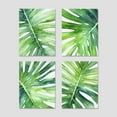 thumbnail image 3 of PixonSign 4 PCS Adhesive Canvas Posters Tropical Jungle Island Palm Leaf Collage Wall Prints Nature Wilderness Digital Modern Art Home Decorative Floral Zen Botanical Artwork - 12"x16", 3 of 5