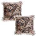 thumbnail image 1 of Fundas de almohada con borlas de 18 x 18 pulgadas, fundas de almohada de jacquard suave para decoraciones de otoño, funda de cojín para sofá, silla, dormitorio, 1 of 5
