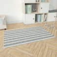 thumbnail image 4 of Fencing Rows Ivory Charcoal Kids Play Mat, 4 of 5