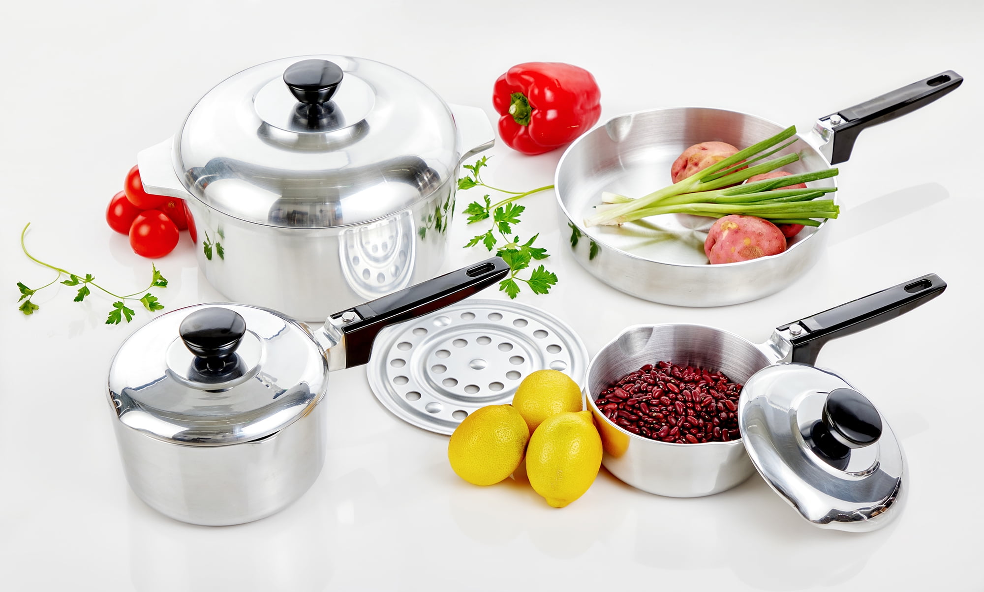 Imusa 8Piece Cast Aluminum Cajun Cookware Set