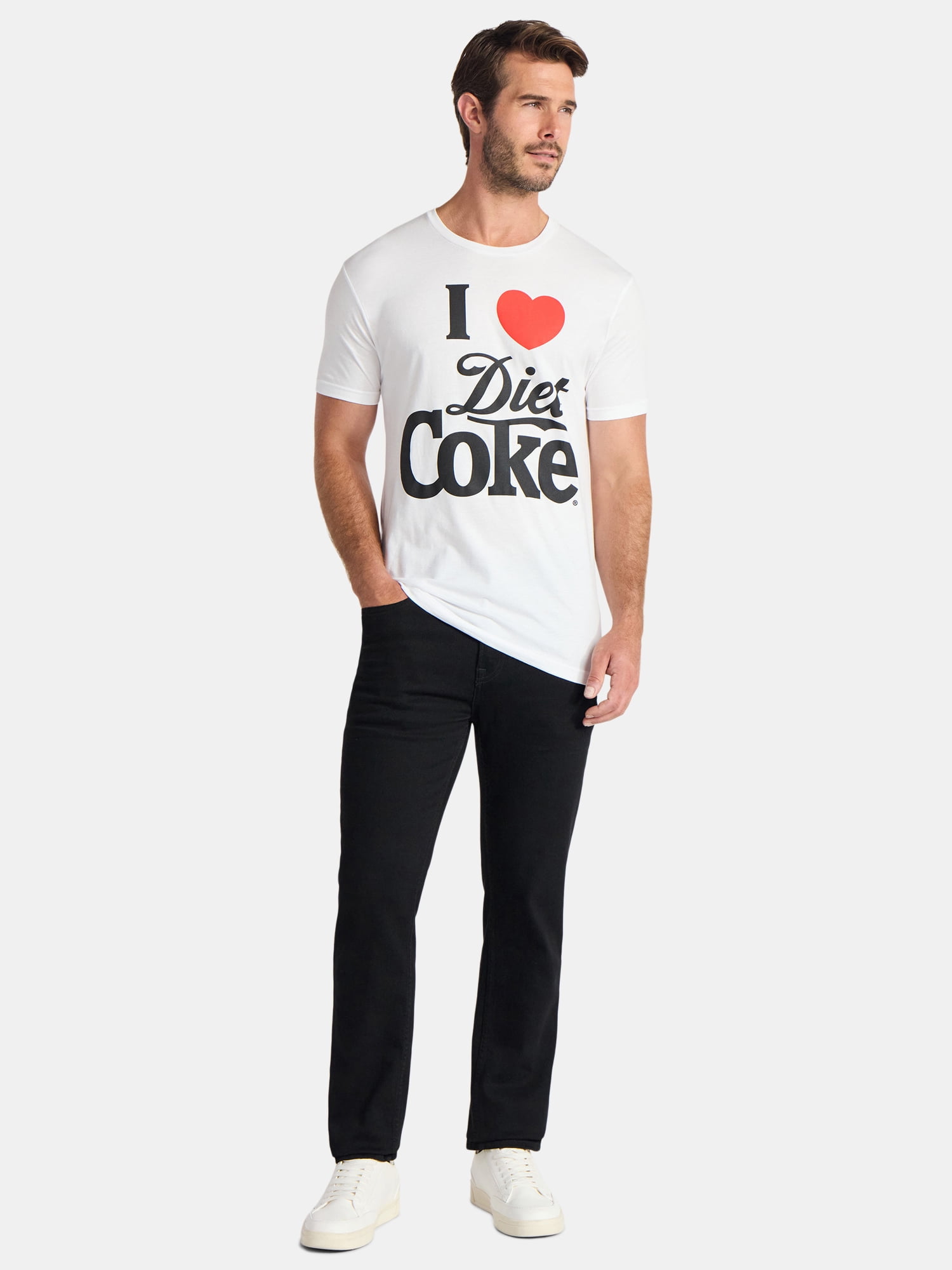 Coca-Cola Men's and Big Men's I Heart Diet Coke Graphic Tee, Sizes S-3XL