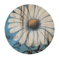 thumbnail image 2 of JEUXUS  Rustic Daisy Round Tablecloth Vintage Flower on Wood Grain Board Circle Table Cloth Cabin Country Style Table Cover Heat Resistant for Kitchen Dining Indoor Outdoor Farmhouse Decor, 2 of 7