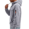 thumbnail image 4 of Resicozy Mens Cargo Hoodies Quarter Zip Sweatshirts Tactical Pullover Casual Gym Athletic Loose Hooded Sweatshirts with Pocket Gray 3XL, 4 of 7