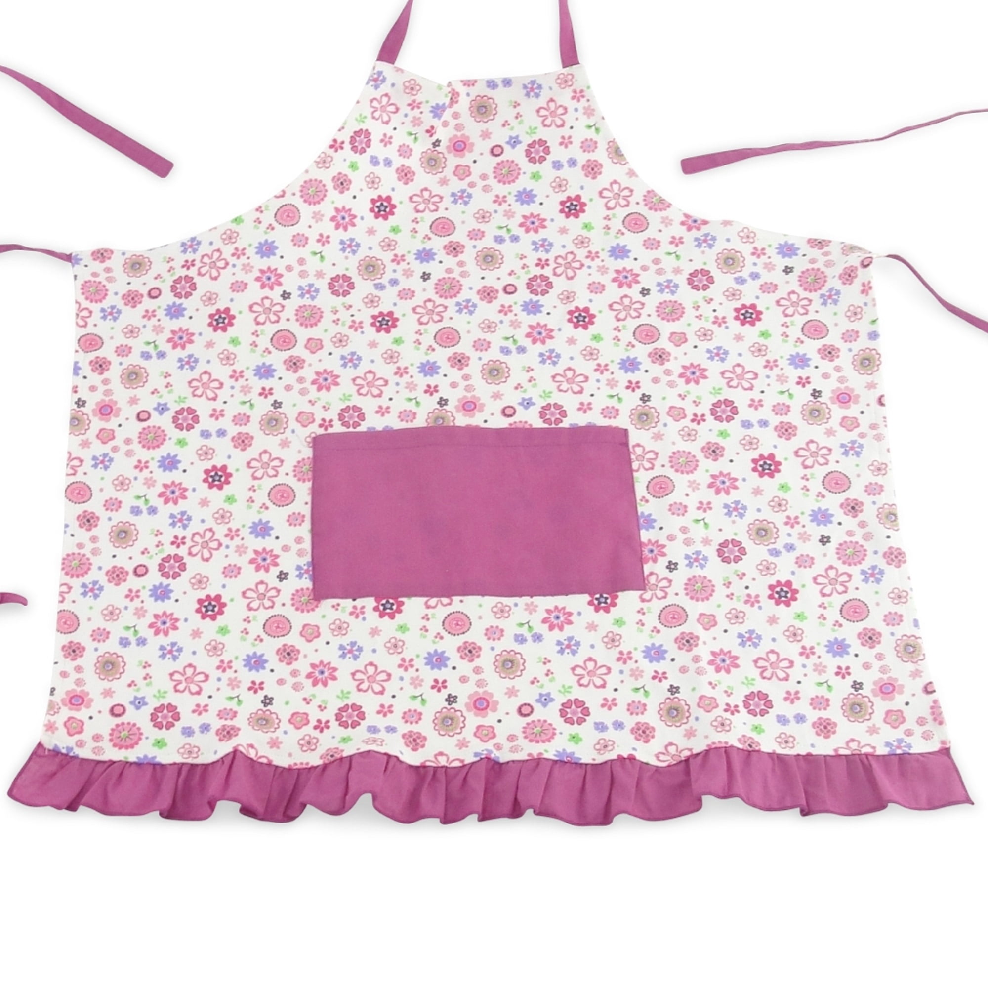 Mother Daughter Matching Pink & Polka Dot Cupcake Apron Set