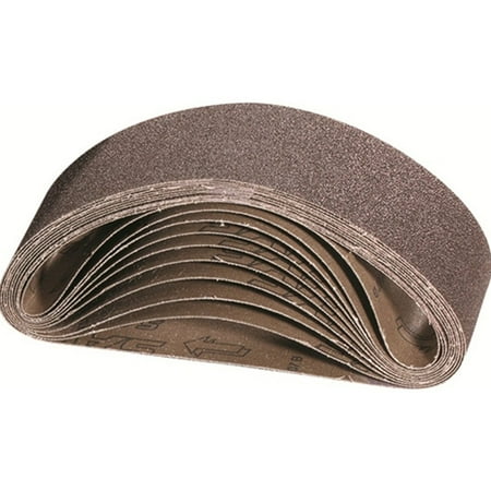 

Sait 55342 3 x 21 40-Grit Aluminum Oxide Abrasive Sanding Belt 10-Pack