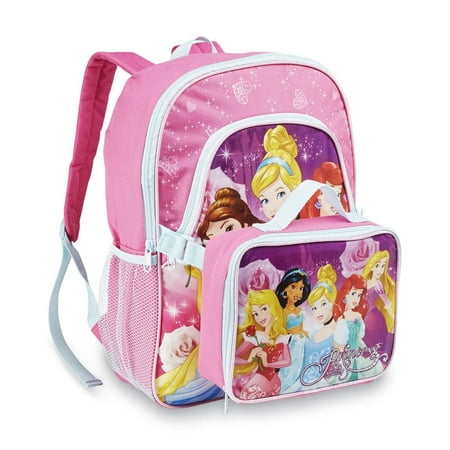 princess backpack disney ariel lunch bag walmart travel jasmine pack backpacks