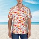 thumbnail image 2 of Balery Hello Autumn Maple Leaf Camisas hawaianas de manga corta para hombre, camisas playeras de corte holgado, camisas de vacaciones con botones,Small, 2 of 7