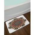 thumbnail image 2 of Mandala Bath Mat, Ethnic Mandala Design Asian Unifying Centre Eastern Religion Sign Pattern Print, Non-Slip Plush Mat Bathroom Kitchen Laundry Room Decor, 29.5 X 17.5 Inches, Multicolor, Ambesonne, 2 of 2