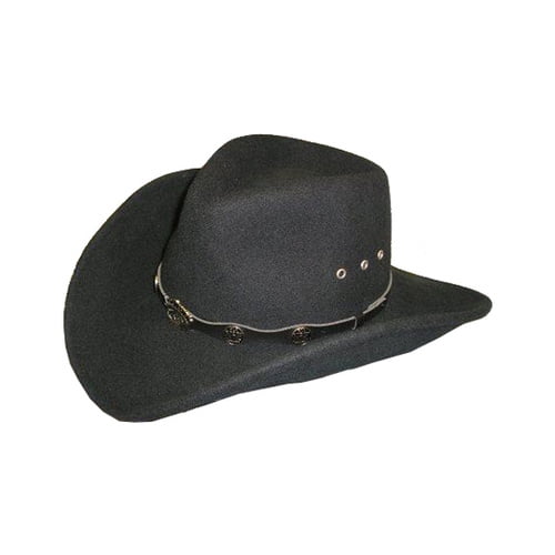 Water Repellant Black JD0391 Jack Daniels Men's 100 Crushable Wool Cowboy Hat Men's Hats