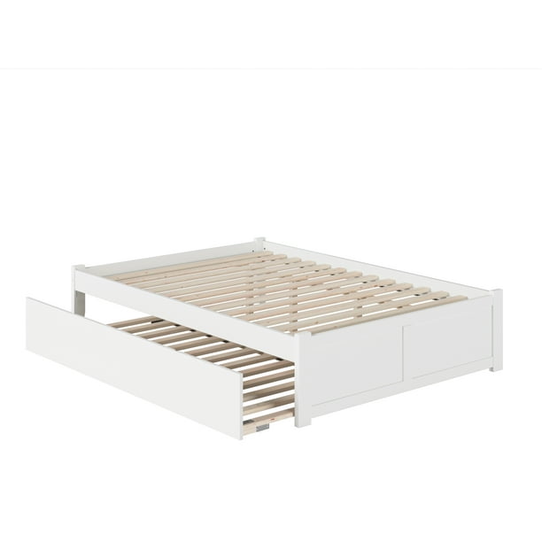 AFI Concord King Solid Wood Platform Bed with Footboard and Twin XL ...