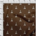 thumbnail image 2 of oneOone Silk Tabby Fabric Ethnic Ikat Printed Fabric 1 Yard 42 Inch Wide, 2 of 4