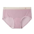 thumbnail image 2 of Swuxness Women's Comfortable Briefs, Women's Underwear, Women's High Elastic Thin Ice Silk Briefs Extended Crotch Non Binding Dry Briefs Panties Pink, L, 2 of 3