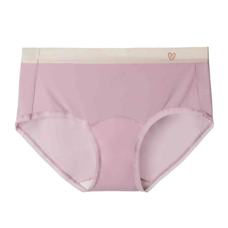 Hvyesh Womens Seamless Hipster Underwear No Show Panties Mid Rais Briefs Soft Stretch Ice Silk Underwears
