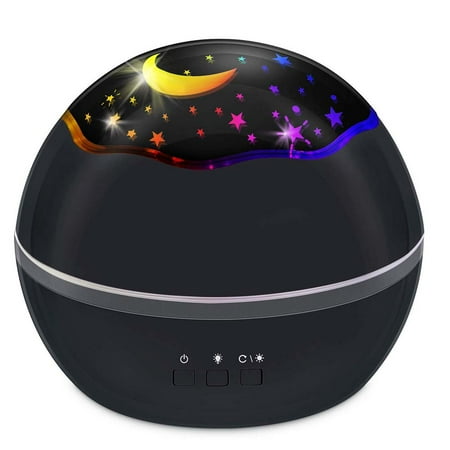 

Night Light Projector 2 In 1 Ocean Undersea Lamp and Starry Sky Projector 360° Rotating 8 Colors Mode LED Night Lights Projector Soothe and Comfort Kids To Sleep Black