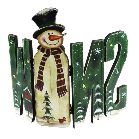 Maoww Christmas Table Sign Artistic Christmas Desktop Plaque Wooden Christmas Decorative Tabletop Sign Table Decor Decoration for Christmas Home Desktop Decoration