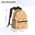 thumbnail image 2 of Honeii Squirrel And Nuts Print School Backpack,Casual Lightweight Travel Rucksack Daypack,Backpacks for College High, 2 of 6