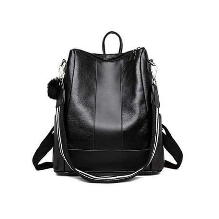 Fashion Women Backpack Travel Shoulder Bag Girls Ladies PU Leather (Black Friday Best Fashion Deals)