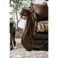 thumbnail image 3 of Furniture of America Pasada Traditional Chenille Upholstered Loveseat in Brown, 3 of 5