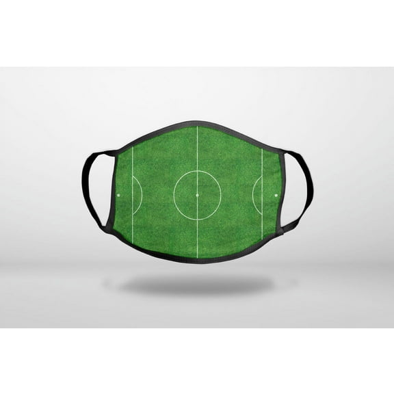 Soccer Field Layout - 3-Ply Reusable Soft Cloth Face Covering, Unisex, Cotton Inner Layer