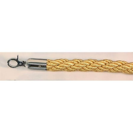 

60 in. Braided Rope with Mirror Closable Hook - Yellow-Gold