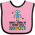 thumbnail image 3 of Inktastic Future Robot Builder Robotics Engineer Boys or Girls Baby Bib, 3 of 4