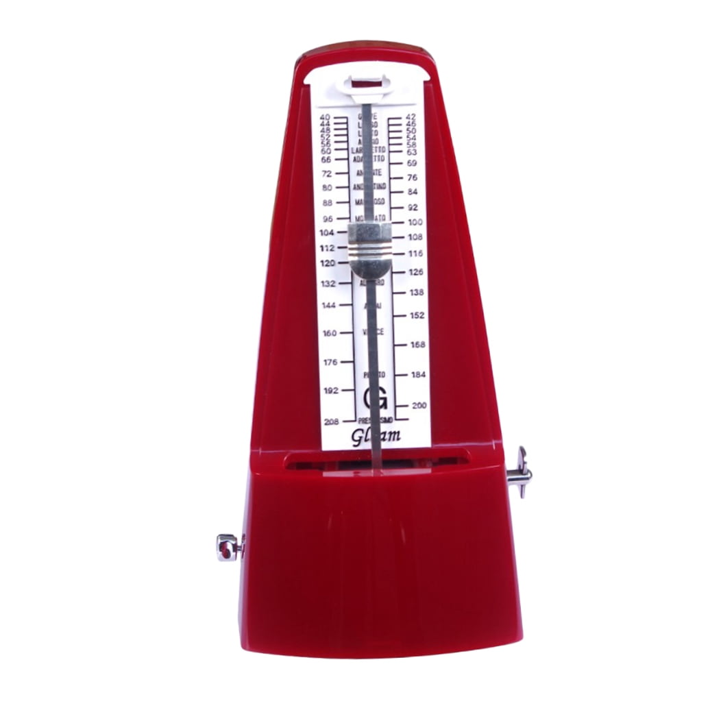 KALLORY 1Pack ASB POM PPS Iron Plate Mechanical Metronome for Rhythm Training 8.1x4.6x4.3in