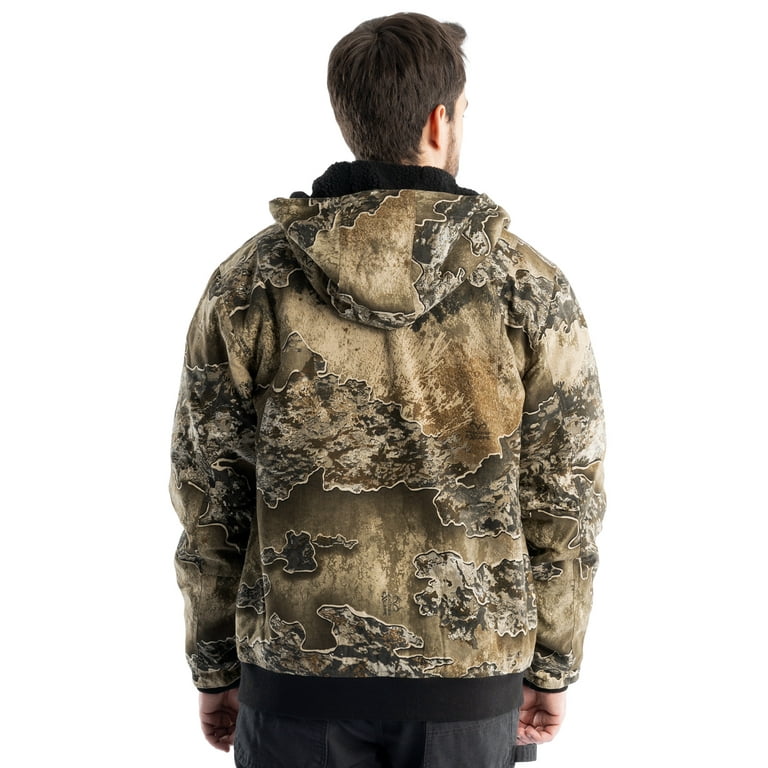 Realtree Sherpa Lined Bomber Jacket Insulated Hunting Jacket