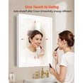 thumbnail image 4 of VEVOR Lighted Medicine Cabinet with Mirror, 24 x 32 in Recessed or Wall Mount, 3 Color Dimmable LED Bathroom Medicine Cabinet with Magnifying Mirror, Adjustable Shelve Storage, Memory Defog Function, 4 of 9