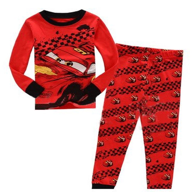 2022 Disney Cars, conjunto de pijamas para niños, Toy Story, nueva ropa de otoño para niños, ropa de algodón de manga larga con dibujos animados para niños, 6T (120CM) zhangyuxiang CONDUJO
