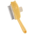 thumbnail image 1 of Pet Grooming Bear Design Deshedding Comb for Cats and Dogs - Push Button Hair Remover with Rounded Teeth for Detangling and Gentle Deshedding Suitable for Indoor & Outdoor Care, 1 of 4
