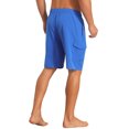 thumbnail image 3 of INSPIRE CHIC Men's Multiple Pockets Drawstring Waist Summer Board Shorts 34 Blue, 3 of 4
