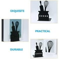 thumbnail image 5 of kjfeif Bookends, Book Ends for Shelves, Book Ends for Heavy Books, Book Shelf Holder Home Decorative, Metal Bookends Black 1 Pair, Book Stoppers, Heavy Bookends for Kitchen Cooking Lover Gifts, 5 of 7