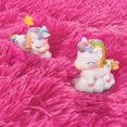 thumbnail image 4 of Jakolive Plush Shaggy 7'x7' Circular Carpet, Rose Red Princess Castle Design, Fluffy Kids' Rug, Adorable Accent, for Girls' Room, Living Space, 4 of 8
