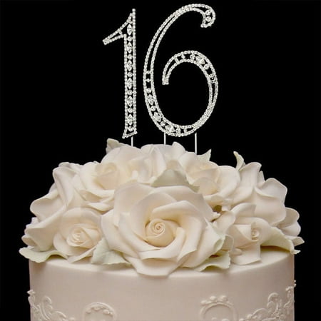 Sweet 16 Birthday Cake Toppers Bling Birthday Cake Topper