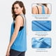 thumbnail image 2 of TFixol Camiseta sin mangas de entrenamiento para mujer, malla de secado rápido, estiramiento, ejercicio de carrera suelto, 2 of 8