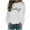 White, variant on WXLWZYWL Trendy Sweatshirts For Women 2023 Women'S Nurse Christmas Printed Long Sleeved Round Neck Sweater