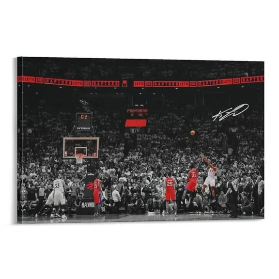 Kawhi Leonard Poster Basketball Oil Painting Art Posters Canvas Art Wall Decor Art Poster Canvas Painting Decor Wall Print Photo Gifts Home Modern Decorative Posters 16x24inch(40x60cm)