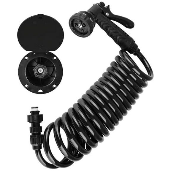 Dura Faucet DF-SA188-BK Exterior Spray Dock Kit With Multi-Spray Hose