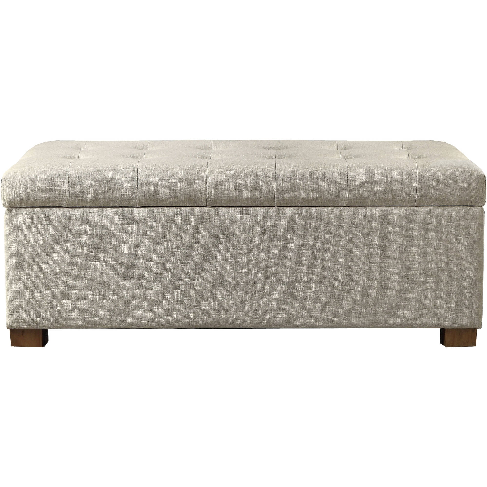HomePop Large Tufted Storage Bench, Multiple Colors