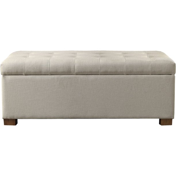 HomePop Large Tufted Storage Bench, Multiple Colors