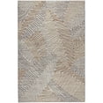 thumbnail image 2 of Addison Rugs Dream Shag Premium Machine Washable Transitional Tropical, Leaves, Botanical Mocha Rectangle Rug, 9' x 12', 2 of 8