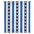 thumbnail image 2 of Coastal Turtle Sheer Curtains 72 Inches Long, Blue Stripe Navy White Geometric Ocean Light Filering Curtains, Breathable Simi Curtain Privacy Drapes for Living Room Bedroom Window Treatment, 2 of 9