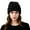 Black, variant on AWZXDE Beanie Hats For Women Colorful Beaded Knitted Cap Versatile Style Warm For Autumn And Winter Beige