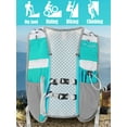 thumbnail image 5 of Luxtrada Hydration Backpack Pack, Running Backpacks Lightweight Hydration Pack Cycling Bicycle Bike/Hiking Climbing Pouch (Blue), 5 of 8