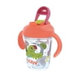 thumbnail image 6 of Nuby 2 Handle 8oz Multi-Function 2-in-1 Cup with Free Flow 360° Weighted Straw & Hard Spout, Tropical, 6 of 8